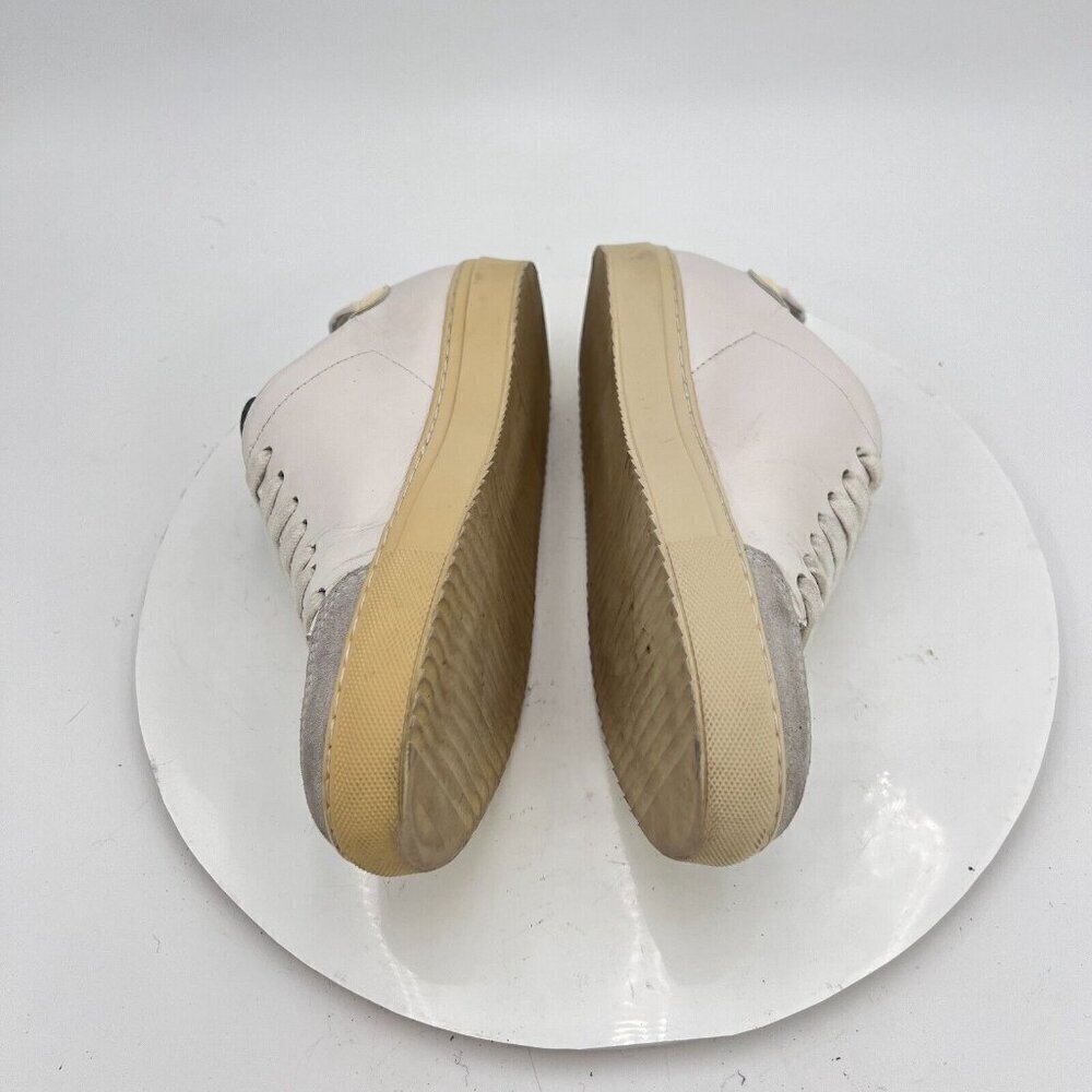 Axel Arigato Clean 90 Women Size 6 White Leather Grey Suede Low Top Casual Shoes - Picture 9 of 14